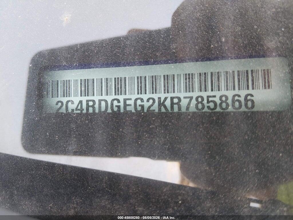 2C4RDGEG2KR785866 2019 DODGE GRAND CARAVAN photo no. 9
