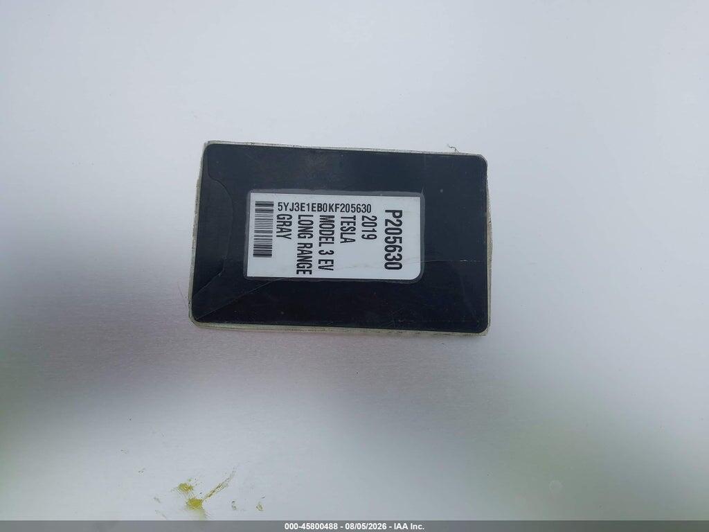 5YJ3E1EB0KF205630 2019 TESLA MODEL 3 photo no. 10