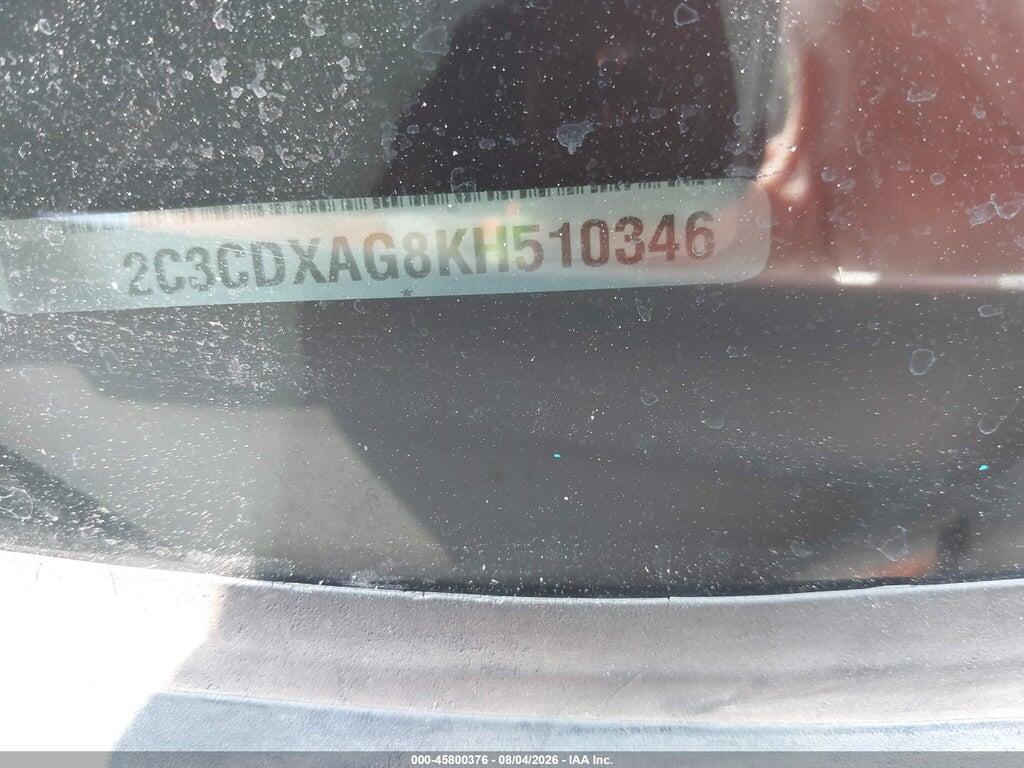 2C3CDXAG8KH510346 2019 DODGE CHARGER photo no. 9