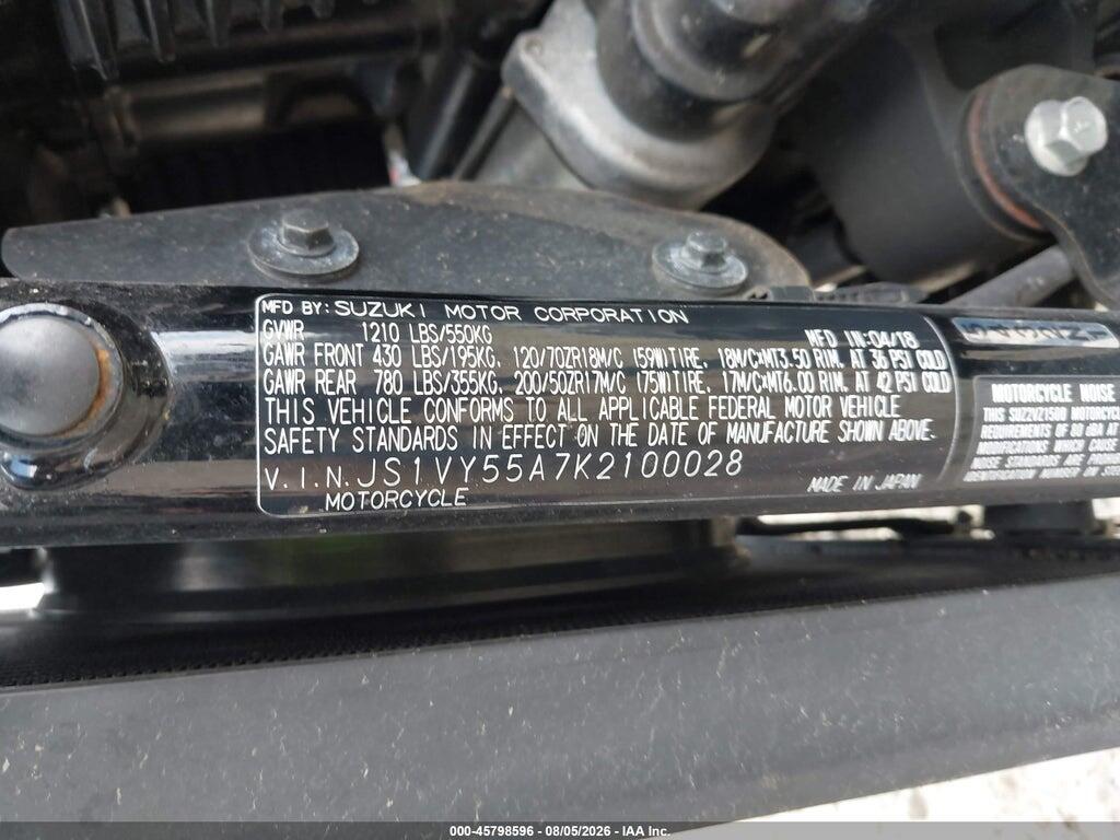 JS1VY55A7K2100028 2019 SUZUKI VZ1500 photo no. 10