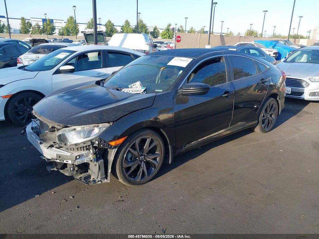 2HGFC2F83KH544082 2019 HONDA CIVIC photo no. 2