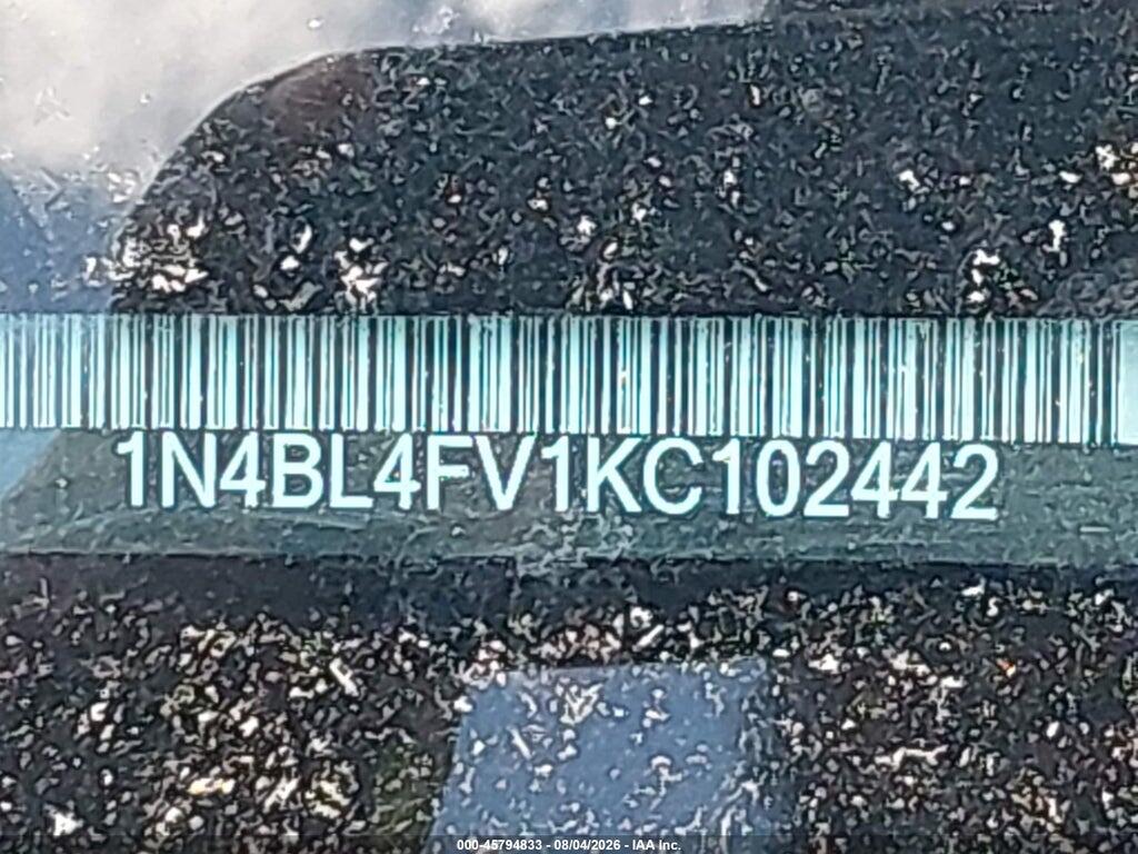 1N4BL4FV1KC102442 2019 NISSAN ALTIMA photo no. 9