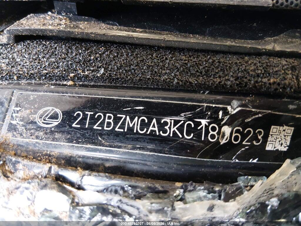 2T2BZMCA3KC180623 2019 LEXUS RX 350 photo no. 9