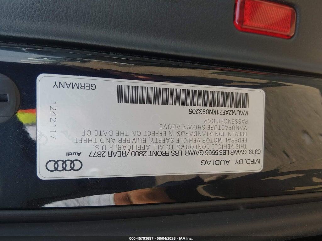 WAUM2AF21KN093205 2019 AUDI A6 photo no. 9