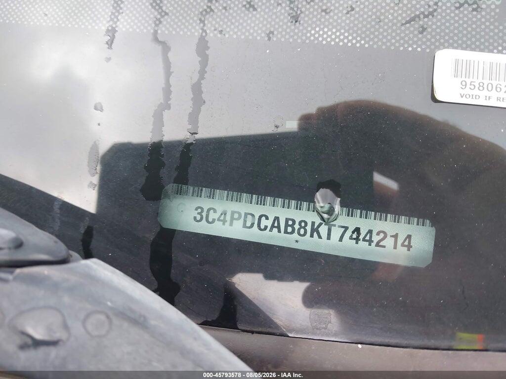 3C4PDCAB8KT744214 2019 DODGE JOURNEY photo no. 9