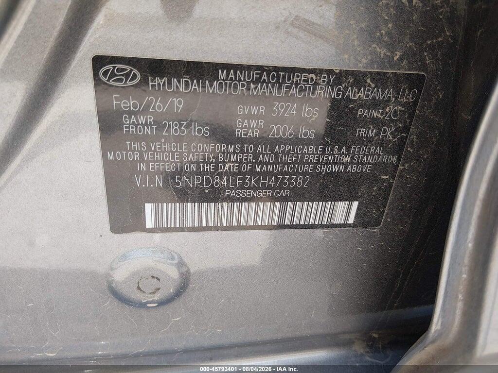 5NPD84LF3KH473382 2019 HYUNDAI ELANTRA photo no. 9