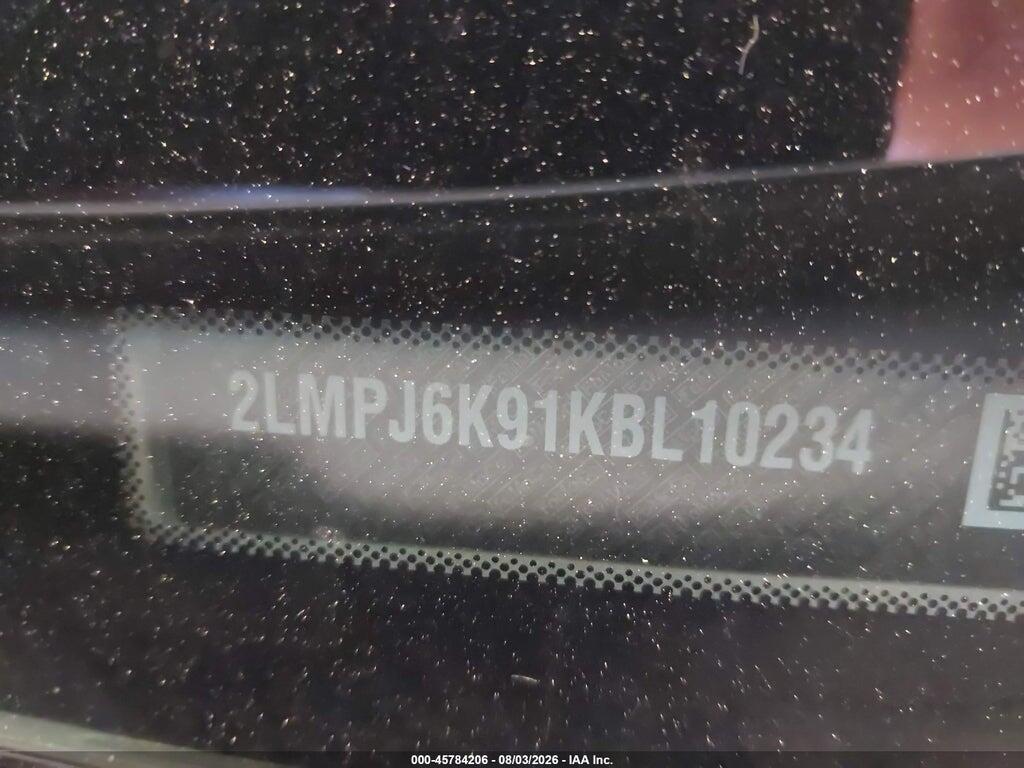 2LMPJ6K91KBL10234 2019 LINCOLN NAUTILUS photo no. 9