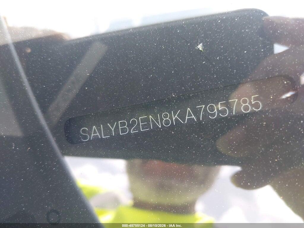 SALYB2EN8KA795785 2019 LAND ROVER RANGE ROVER VELAR photo no. 9