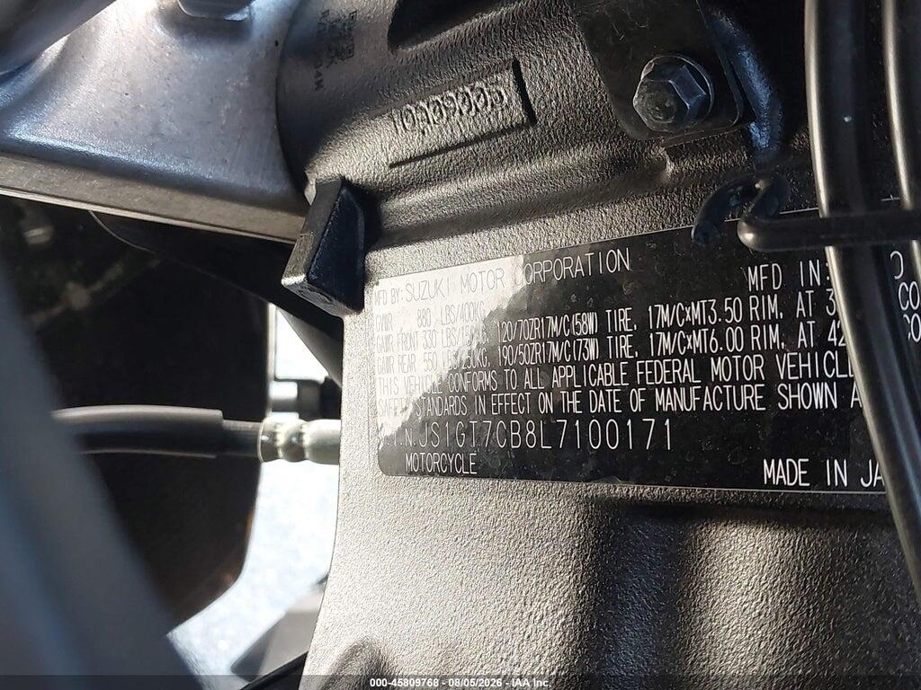JS1GT7CB8L7100171 2020 SUZUKI GSX-S1000F photo no. 10