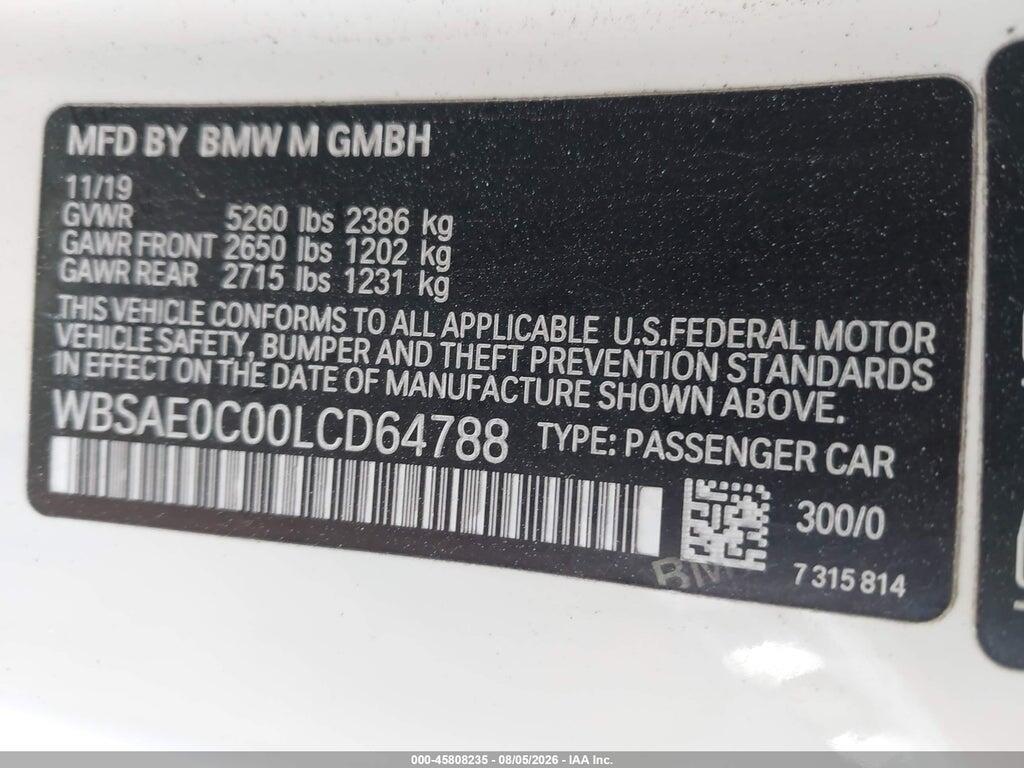 WBSAE0C00LCD64788 2020 BMW M8 photo no. 9