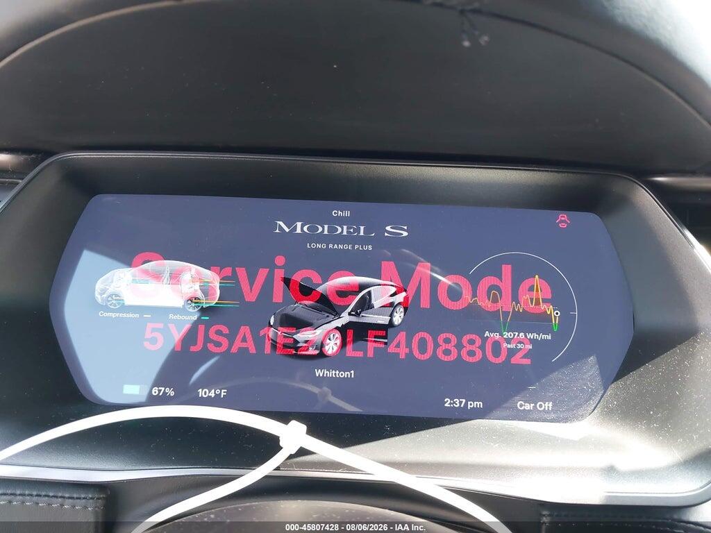 5YJSA1E29LF408802 2020 TESLA MODEL S photo no. 7
