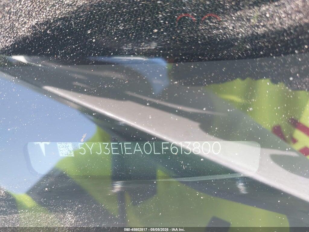 5YJ3E1EA0LF613800 2020 TESLA MODEL 3 photo no. 9