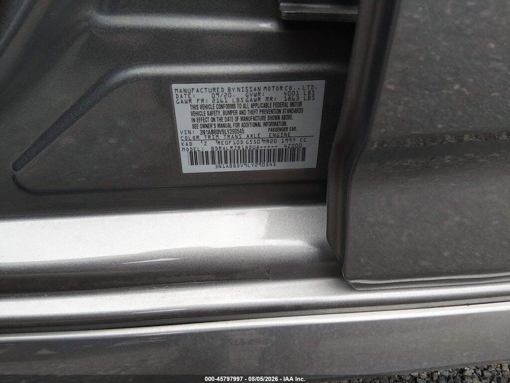 3N1AB8DV9LY290545 2020 NISSAN SENTRA photo no. 9