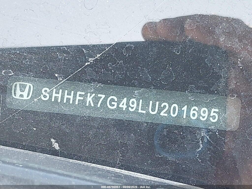SHHFK7G49LU201695 2020 HONDA CIVIC photo no. 9