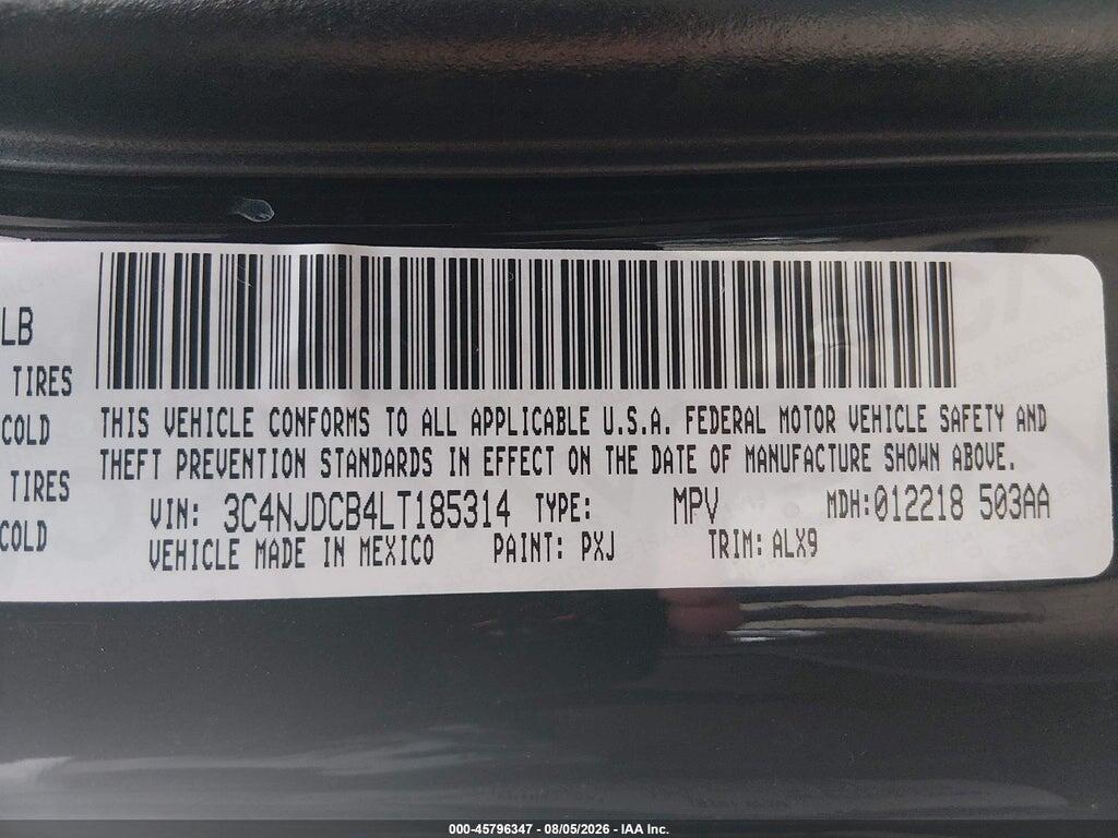 3C4NJDCB4LT185314 2020 JEEP COMPASS photo no. 9