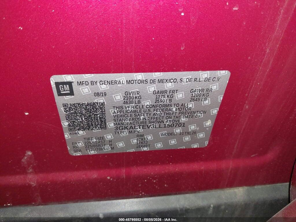 3GKALTEV3LL150701 2020 GMC TERRAIN photo no. 9