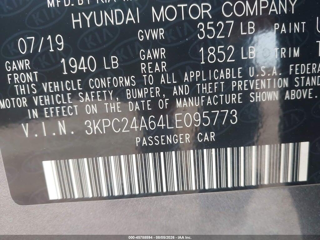 3KPC24A64LE095773 2020 HYUNDAI ACCENT photo no. 9