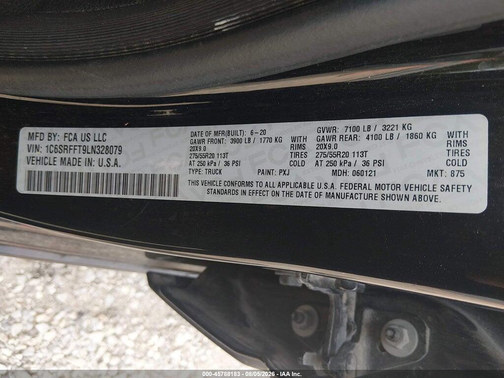 1C6SRFFT9LN328079 2020 RAM 1500 photo no. 9