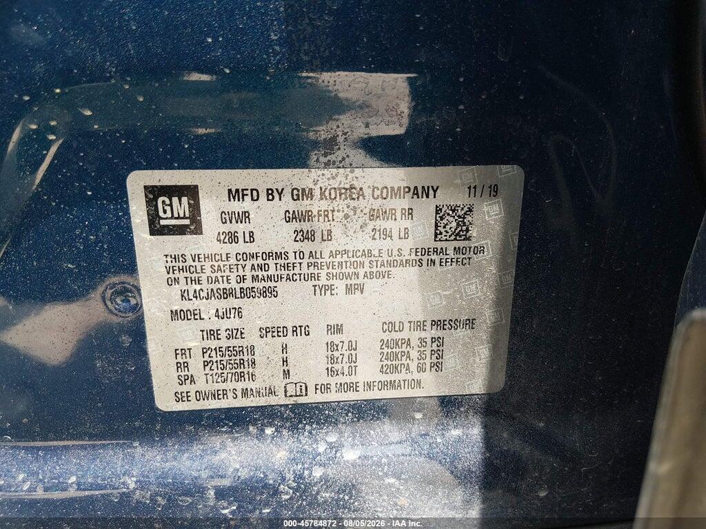 KL4CJASB8LB059895 2020 BUICK ENCORE photo no. 9
