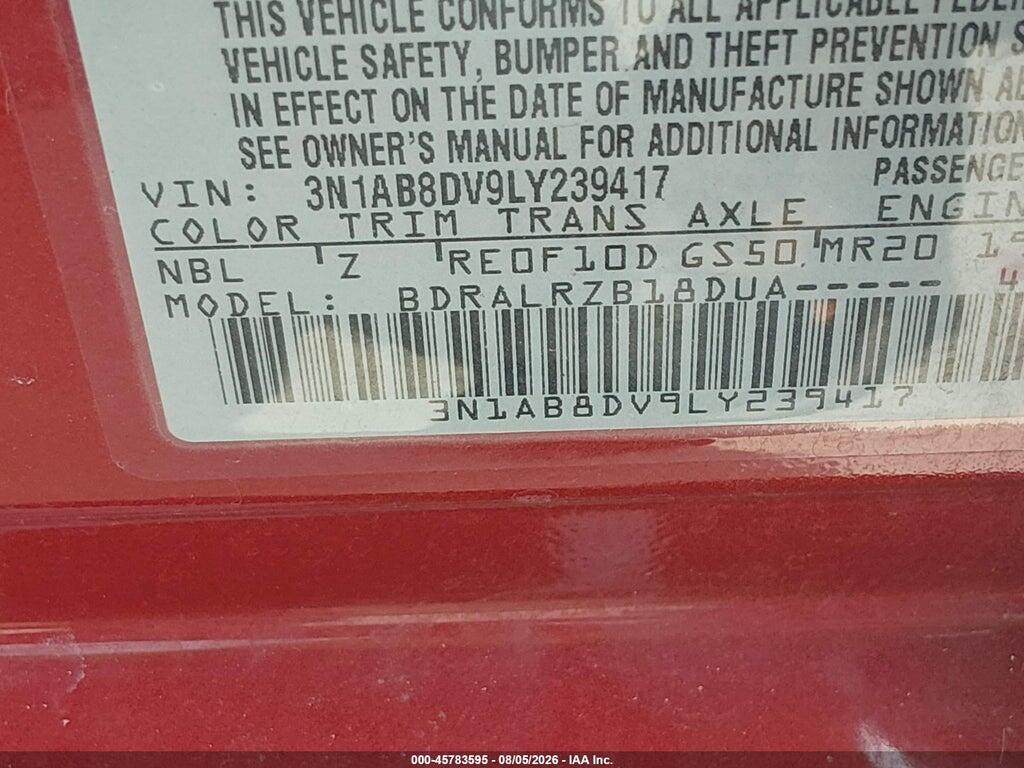 3N1AB8DV9LY239417 2020 NISSAN SENTRA photo no. 9
