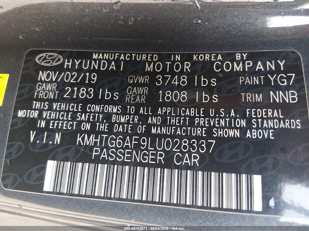 KMHTG6AF9LU028337 2020 HYUNDAI VELOSTER photo no. 9