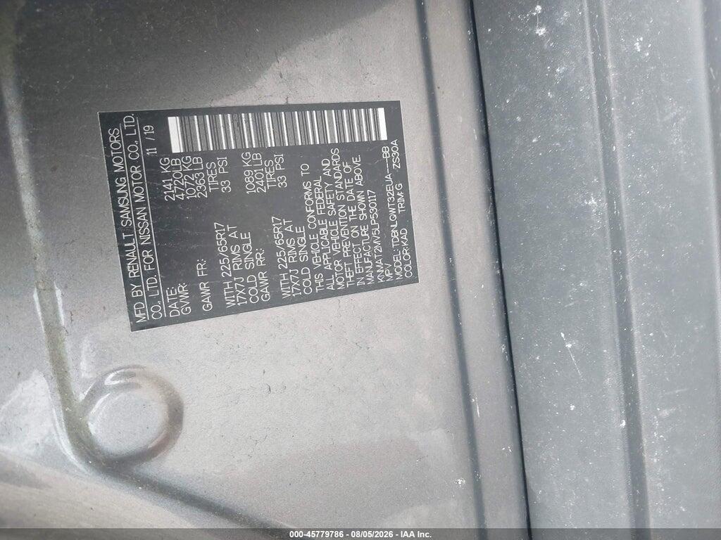 KNMAT2MV5LP530117 2020 NISSAN ROGUE photo no. 9