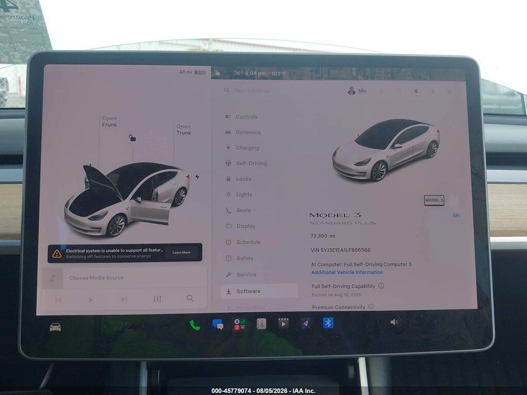 5YJ3E1EA1LF806568 2020 TESLA MODEL 3 photo no. 7