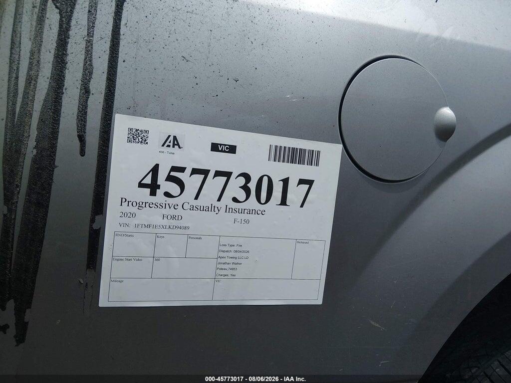 1FTMF1E5XLKD94089 2020 FORD F-150 photo no. 9