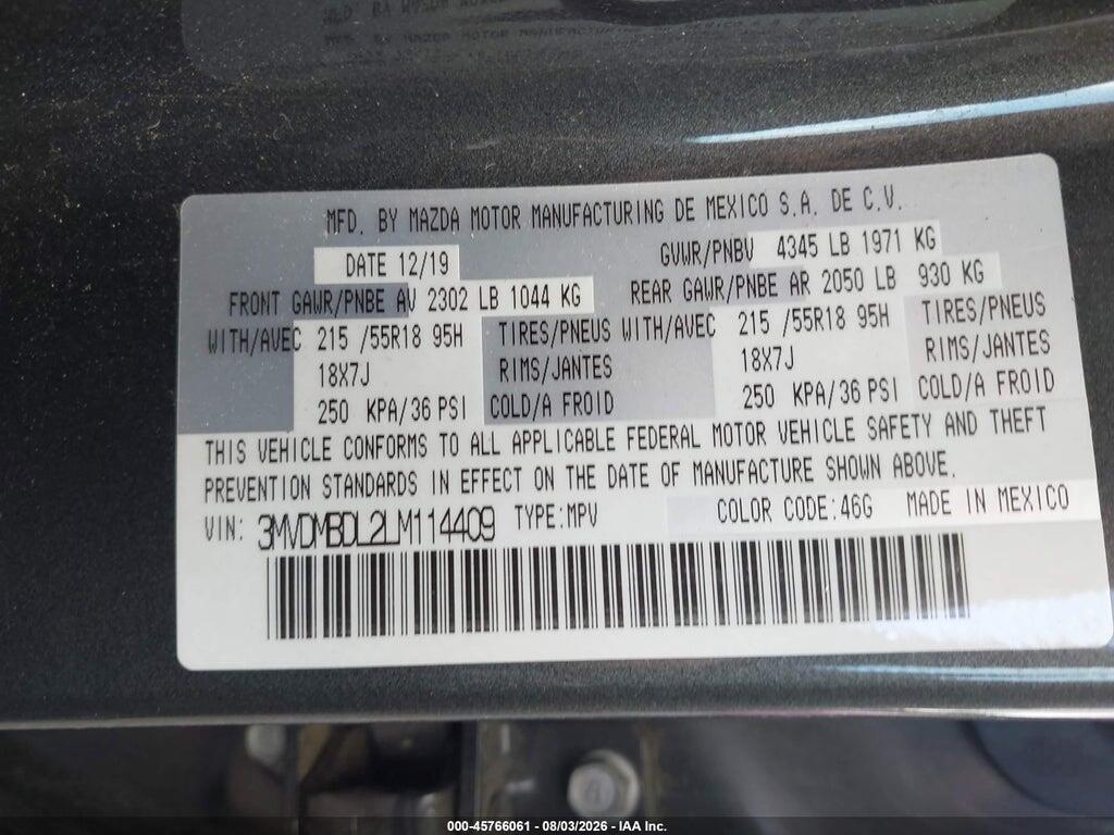 3MVDMBDL2LM114409 2020 MAZDA CX-30 photo no. 9