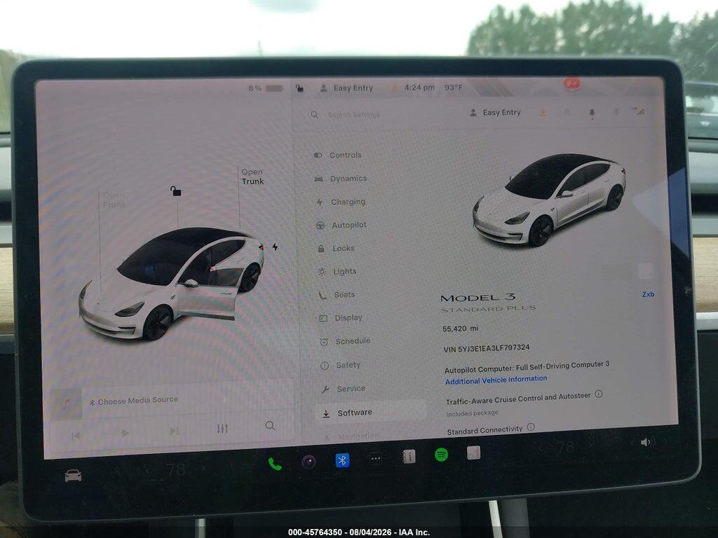 5YJ3E1EA3LF797324 2020 TESLA MODEL 3 photo no. 7