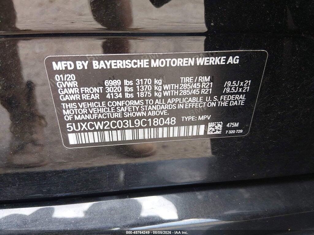 5UXCW2C03L9C18048 2020 BMW X7 photo no. 9