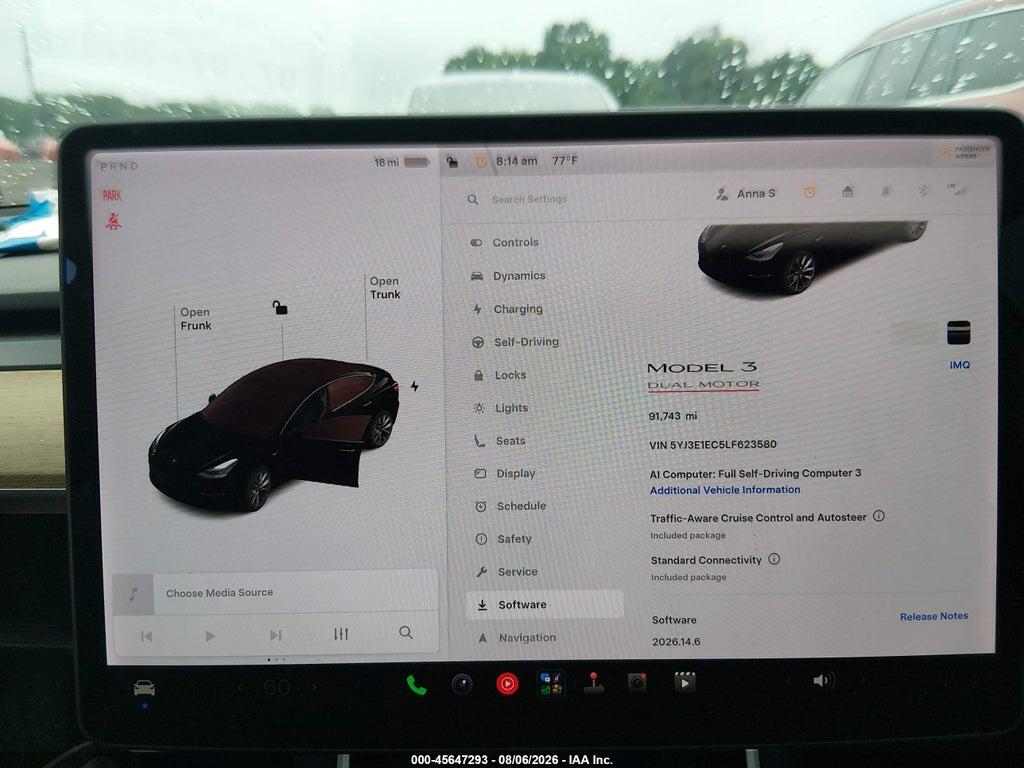 5YJ3E1EC5LF623580 2020 TESLA MODEL 3 photo no. 7