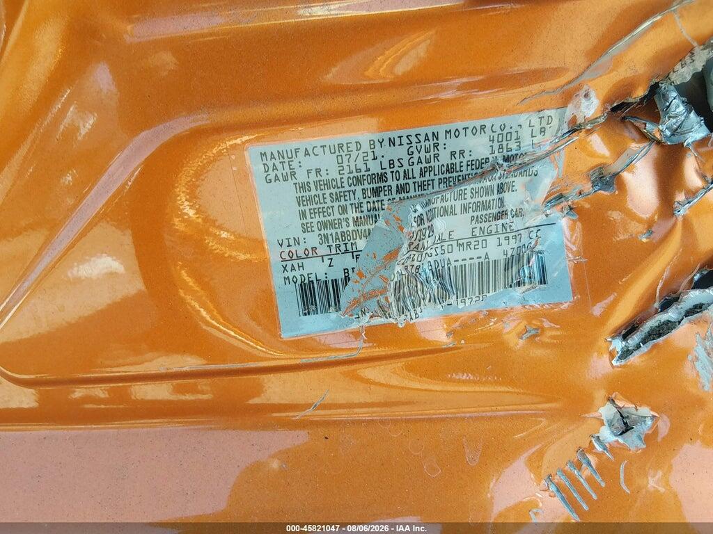 3N1AB8DV4MY309729 2021 NISSAN SENTRA photo no. 9