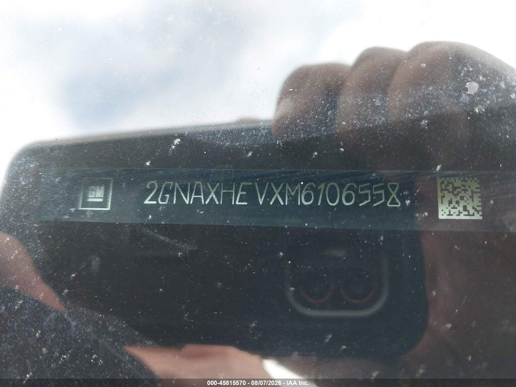 2GNAXHEVXM6106558 2021 CHEVROLET EQUINOX photo no. 9