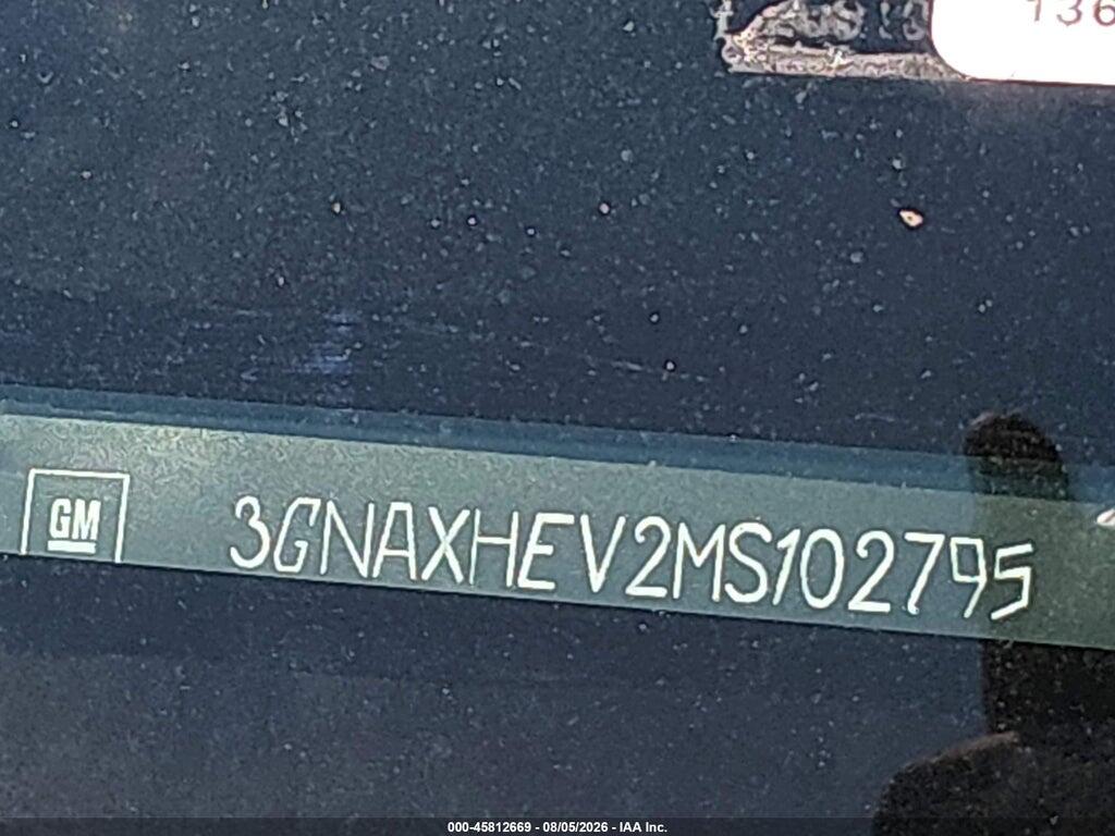 3GNAXHEV2MS102795 2021 CHEVROLET EQUINOX photo no. 9