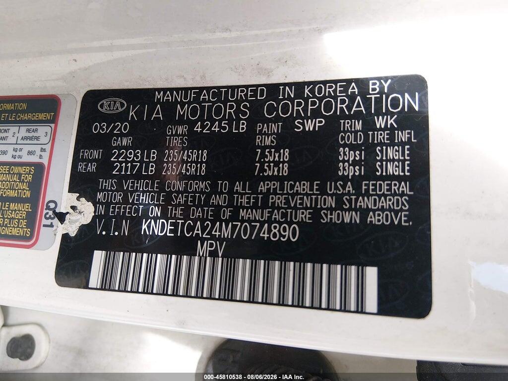 KNDETCA24M7074890 2021 KIA SELTOS photo no. 9