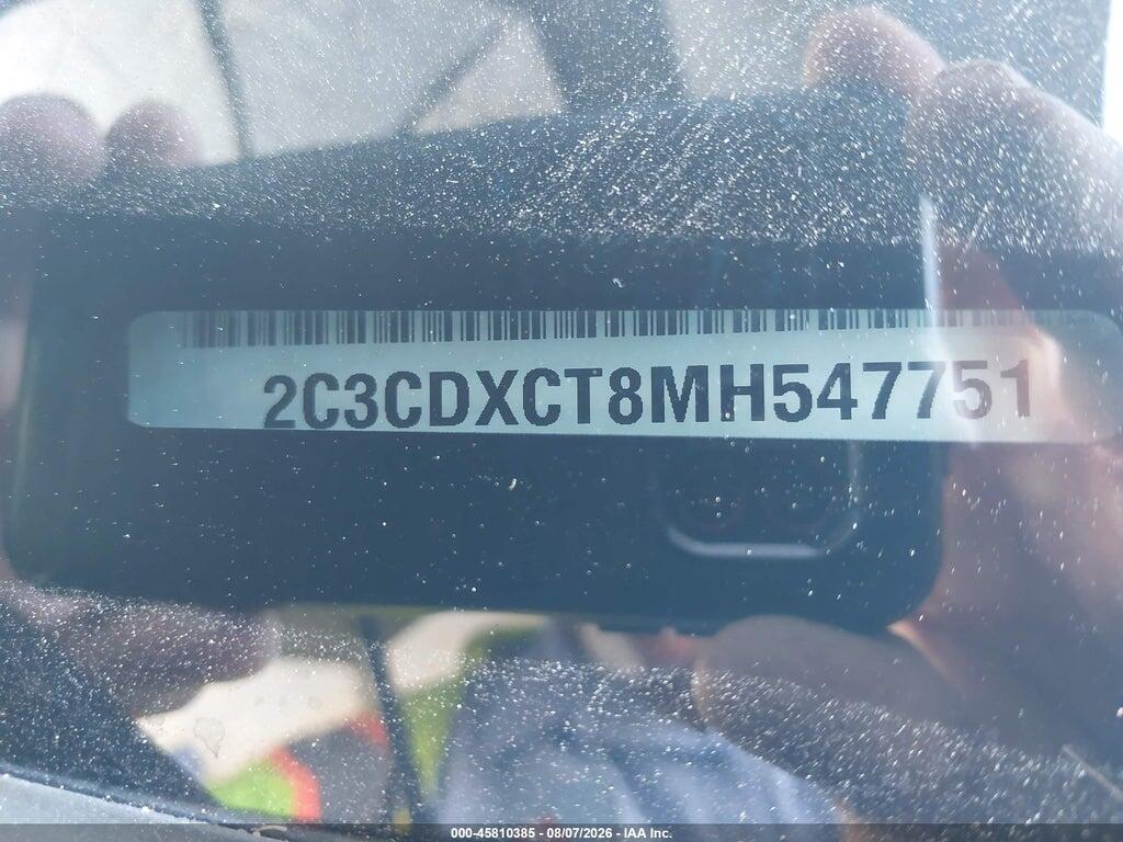 2C3CDXCT8MH547751 2021 DODGE CHARGER photo no. 9
