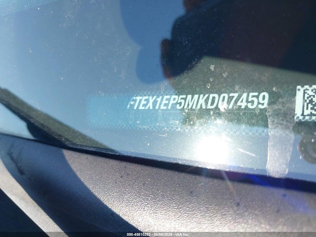 1FTEX1EP5MKD07459 2021 FORD F-150 photo no. 9