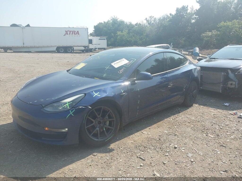 5YJ3E1EB7MF978940 2021 TESLA MODEL 3 photo no. 2