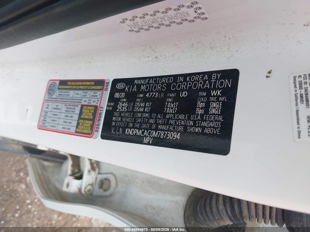 KNDPMCAC0M7873094 2021 KIA SPORTAGE photo no. 9