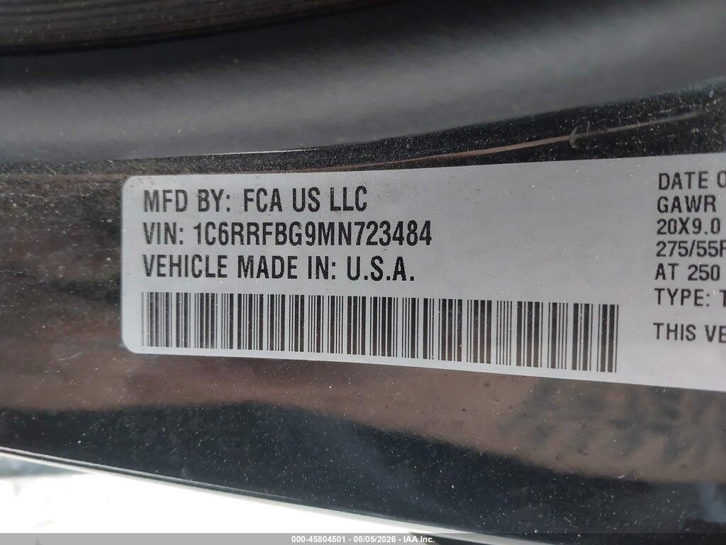 1C6RRFBG9MN723484 2021 RAM 1500 photo no. 9