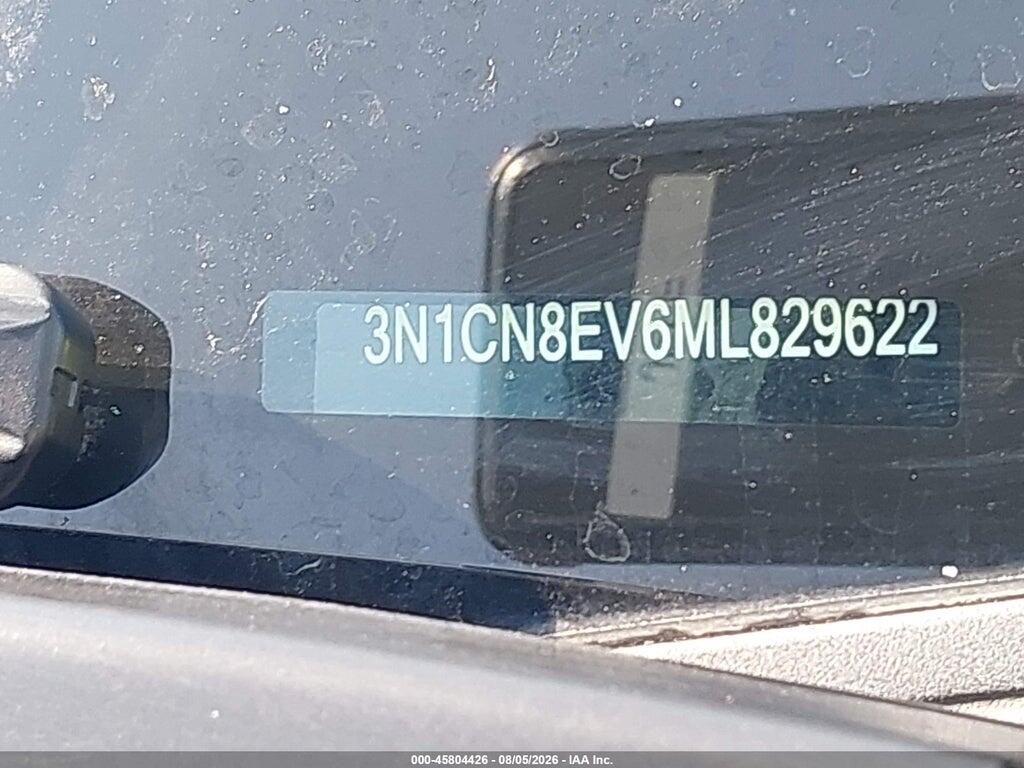3N1CN8EV6ML829622 2021 NISSAN VERSA photo no. 9
