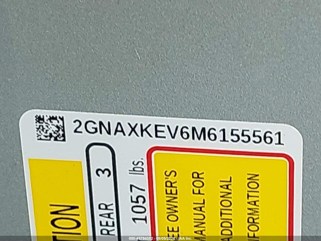 2GNAXKEV6M6155561 2021 CHEVROLET EQUINOX photo no. 9