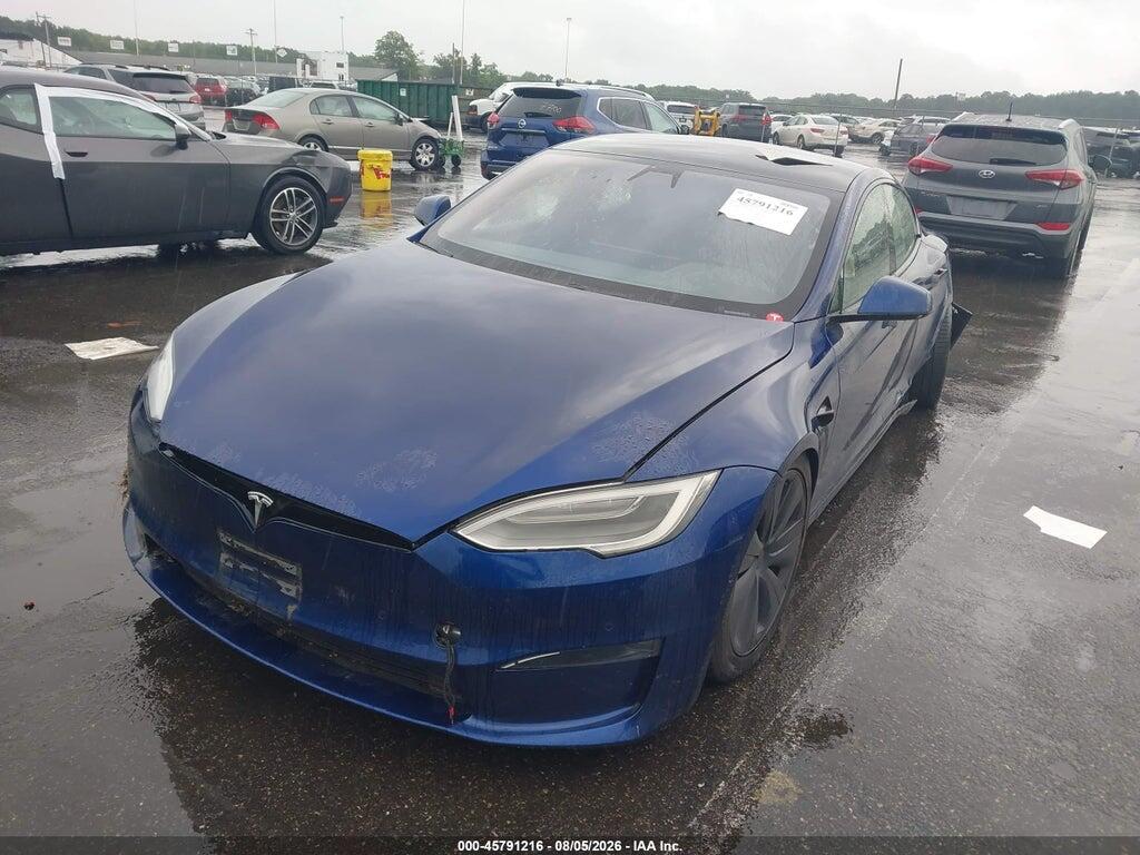 5YJSA1E69MF453064 2021 TESLA MODEL S photo no. 2