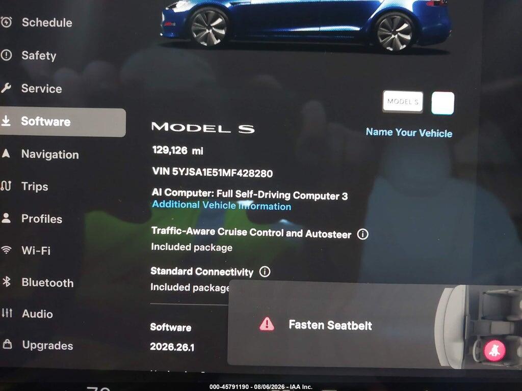 5YJSA1E51MF428280 2021 TESLA MODEL S photo no. 7