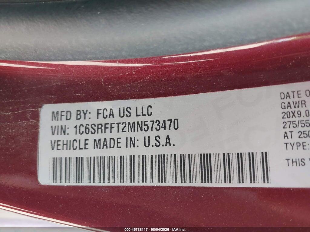 1C6SRFFT2MN573470 2021 RAM 1500 photo no. 9