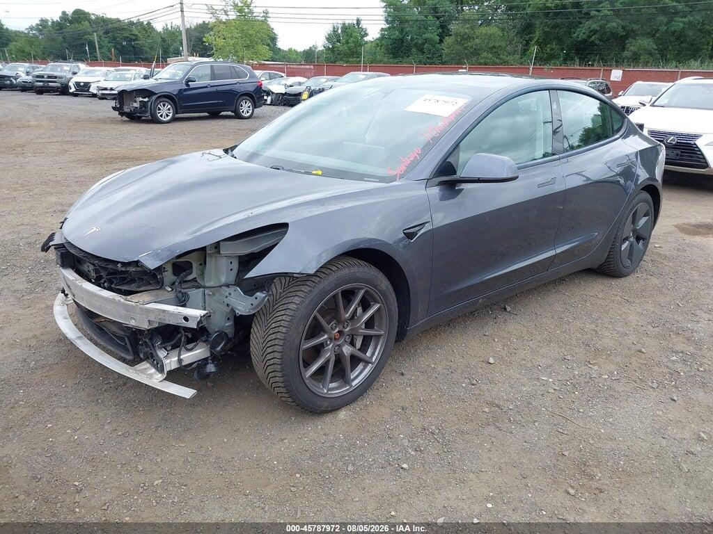 5YJ3E1EB8MF849119 2021 TESLA MODEL 3 photo no. 2