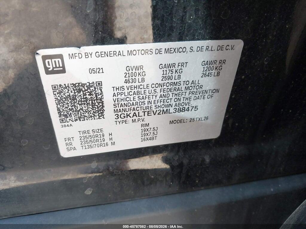 3GKALTEV2ML388475 2021 GMC TERRAIN photo no. 9