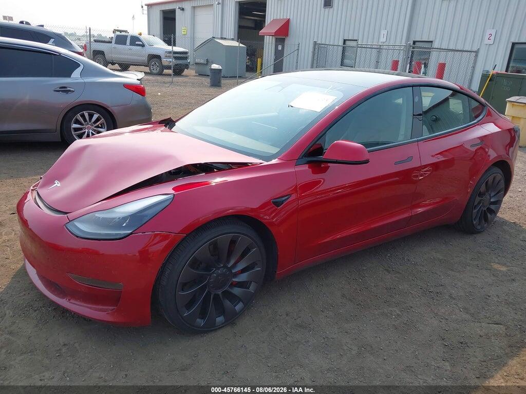 5YJ3E1EC9MF913712 2021 TESLA MODEL 3 photo no. 2