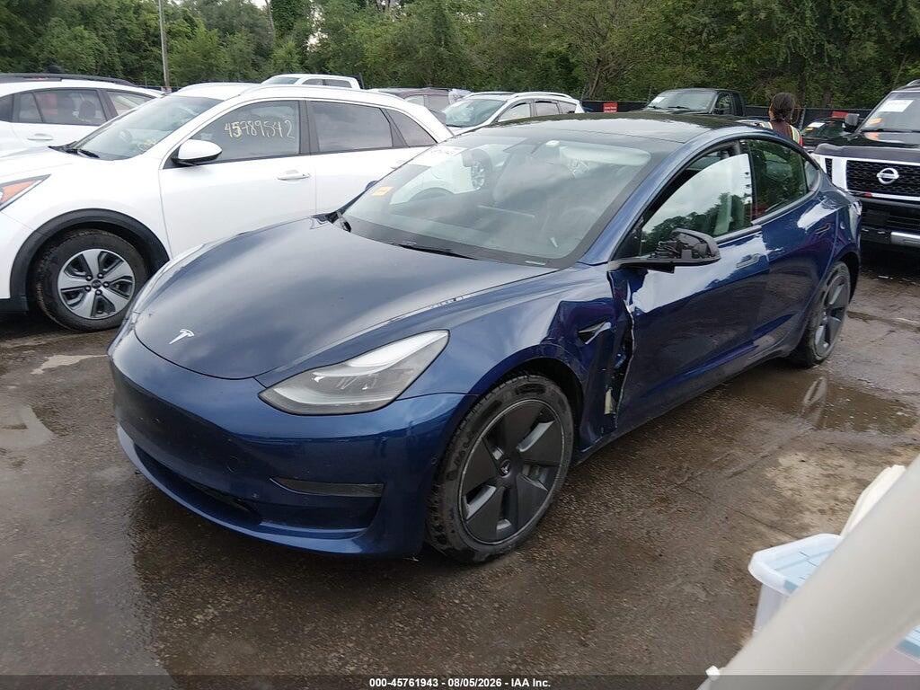 5YJ3E1EA1MF084861 2021 TESLA MODEL 3 photo no. 2